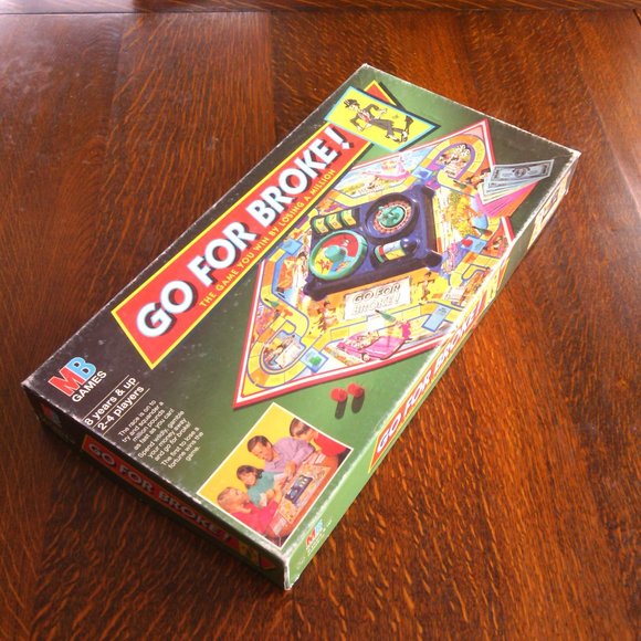 Go for Broke Board Game MB Games Vintage 1993 Family Kid's Stock Market Losing $ - Picture 12 of 16